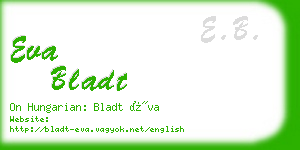 eva bladt business card